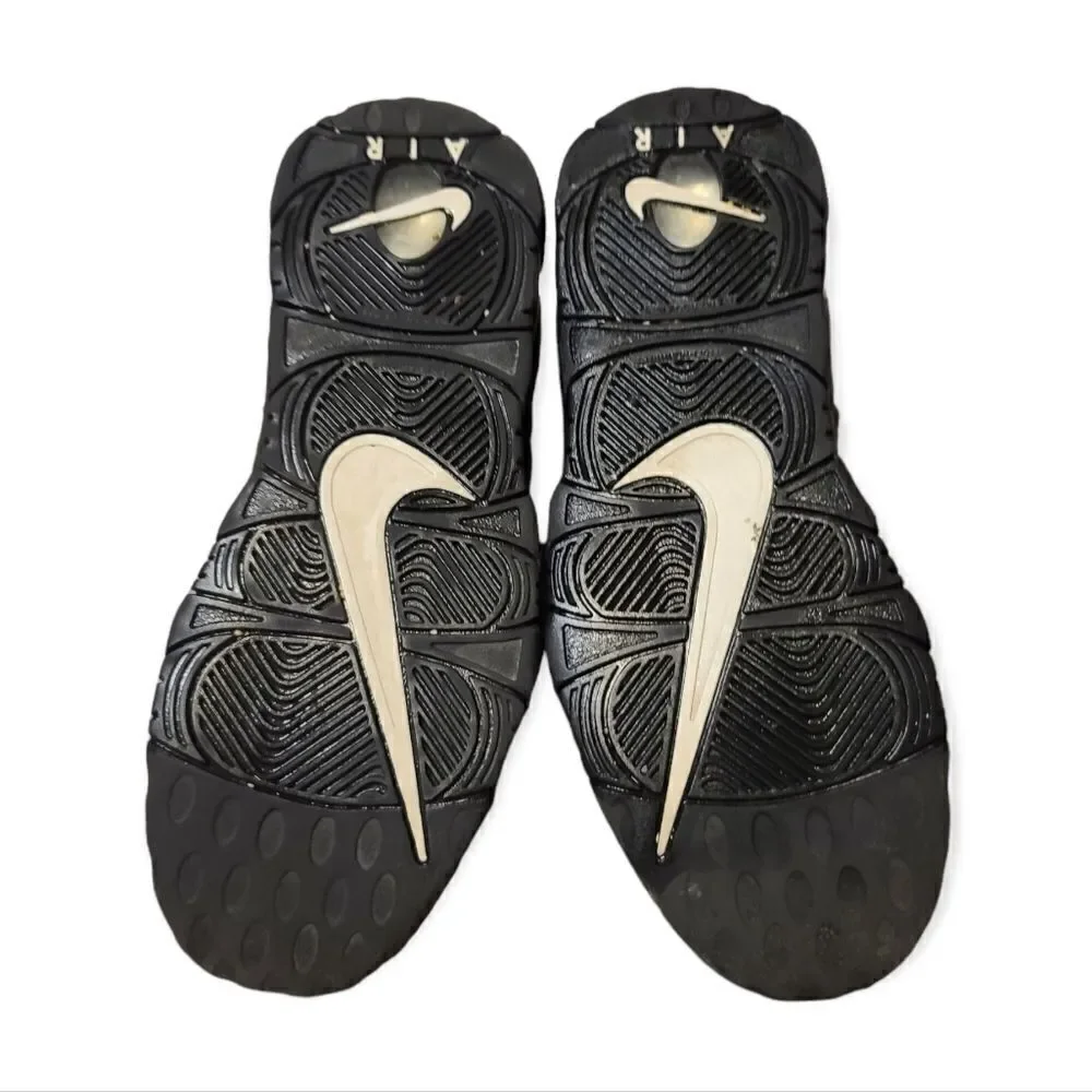 Nike Air More Money Black Sneakers 7 Youth Womens 8.5
